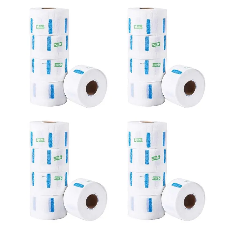 

FZFZ 4X 5 Neck Hair Cutting Collar Ruffles Strip Roll Paper Hygiene Salon Barber Dispose