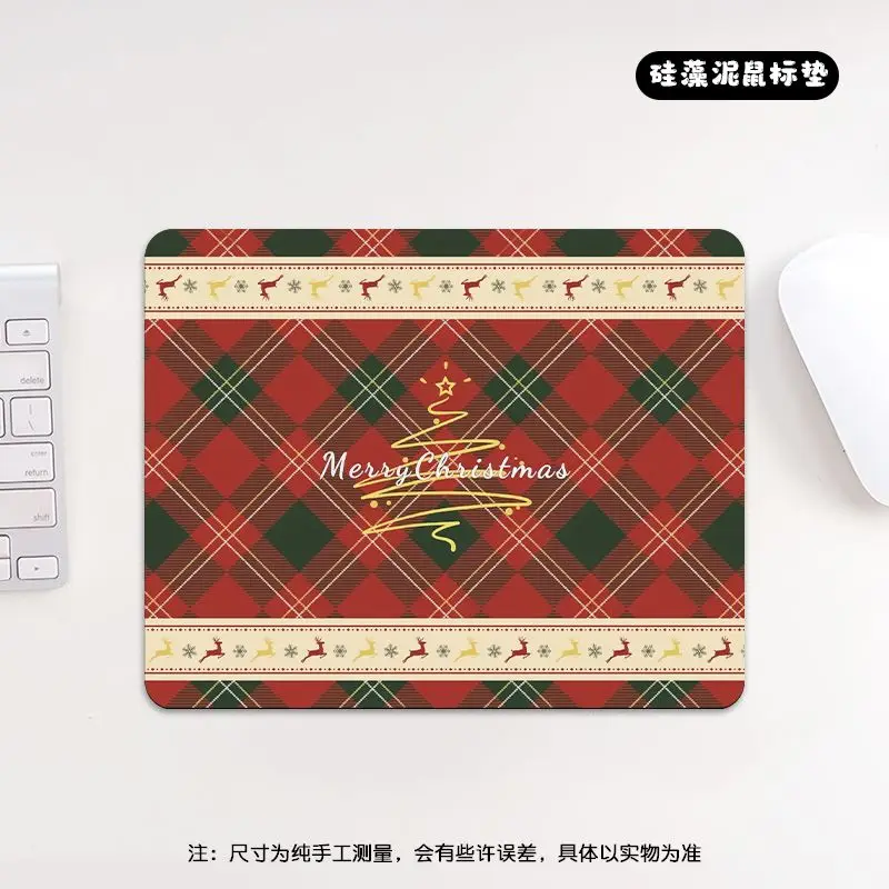 لوحة زجاجية كاملة الشاشة على شكل حيوان الرنة لعيد الميلاد على شكل جرو ماوس حصيرة ألعاب رياضية إلكترونية مكتب معزول حصيرة مكتبية لطيفة قابلة للغسل لوحة ماوس زجاجية