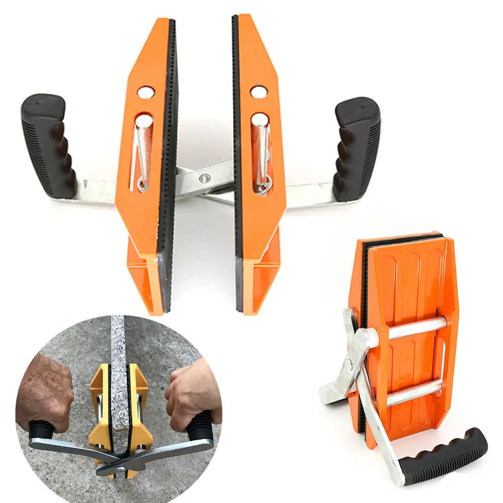 2PC Double Hand Carry Clamp for Granite Marble Stone Slab Glass Ceramic Plate Carrying Tools Granite Scissor Handling Equipment