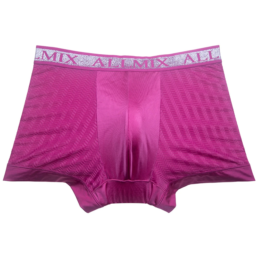 

Mens Ice Silk Underwear Solid Underpants Men Comfortable Breathable Male Sexy Panties Elastic Boxer Shorts Breathable Lingerie