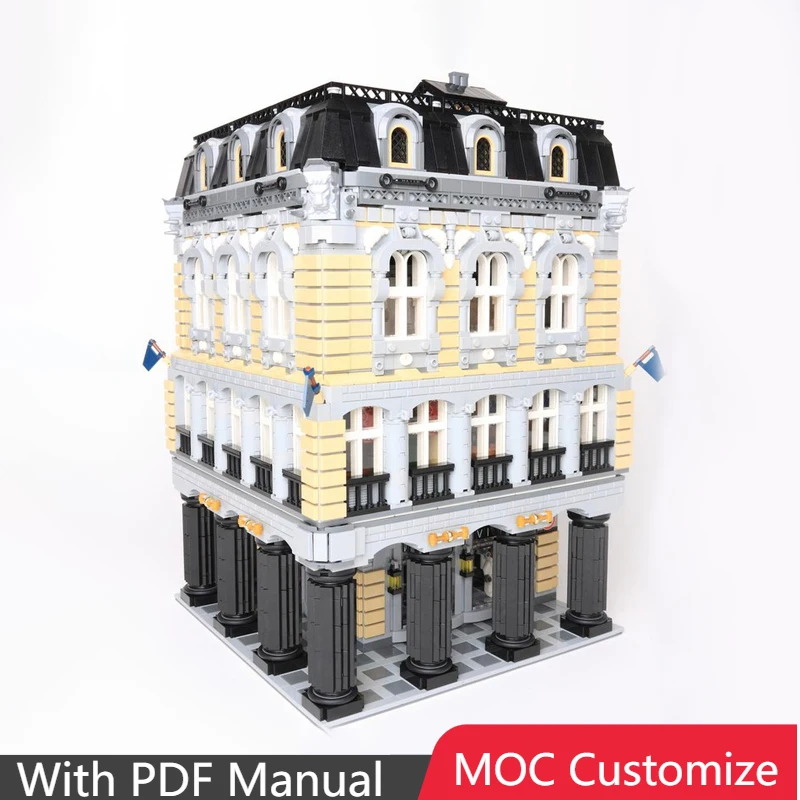 

8559 шт. MOC тайский стиль архитектура модульная модель строительные блоки наборы образовательные сборочные кирпичи подарок на день рождения и Рождество