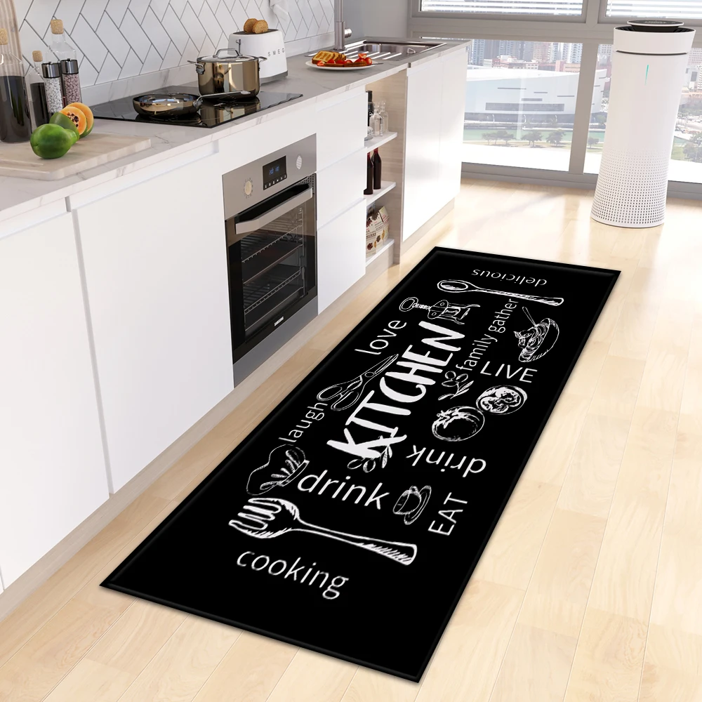 Kitchen Rug Entrance Doormat House Living Room Balcony Decor Carpet Bathroom Hallway Door Bedroom Floor Non-Slip Foot Mat Custom