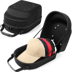 Unisex Baseball Hat Travel Bag Baseball Cap Case Sport High Quality Storage Carrier Box Display EVA Carrying Bags Solid Color