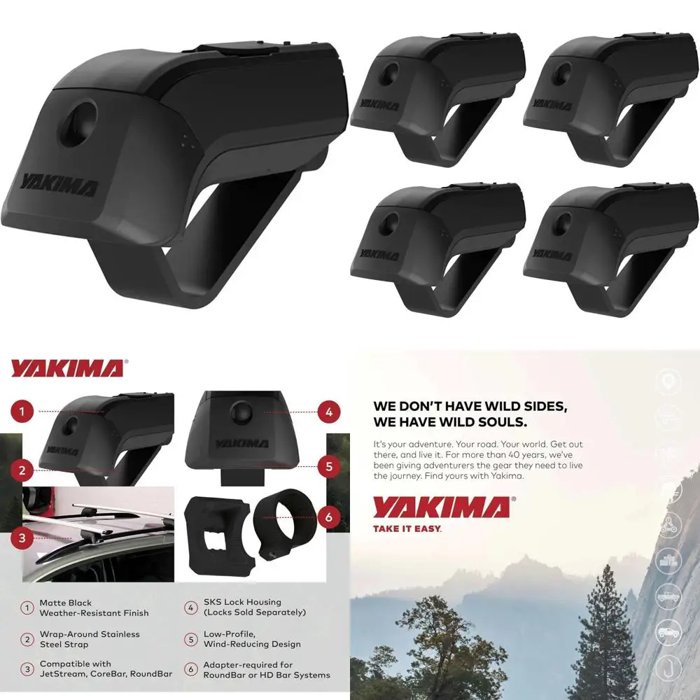 Roof Rack Towers for 4 Pack, Extended Cargo Rooftop Rail Accessories, Compatible with Vehicles Featuring Raised Side Rails, Enha