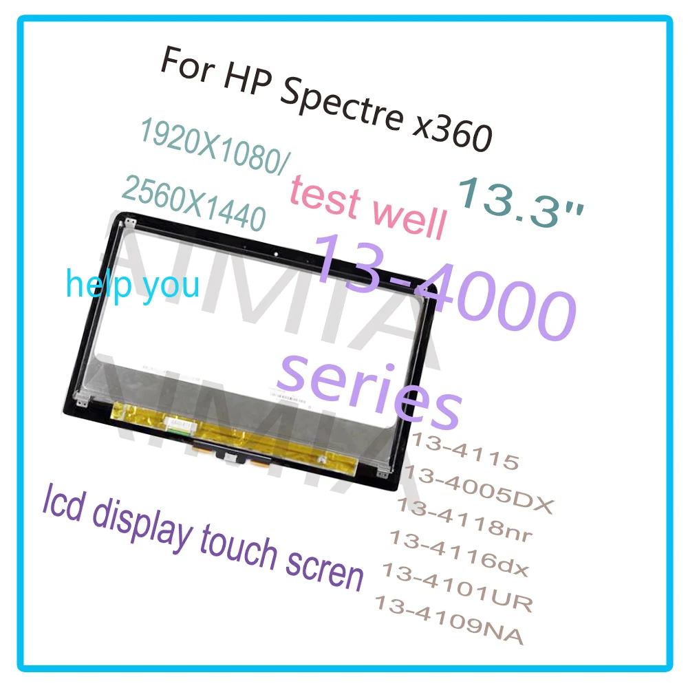 13.3'' lcd for hp spectre x360 13-4000 series 13-4115 13-4005dx 13-4118nr 13-4116dx 13-4101ur 13-4109na lcd display touch screen