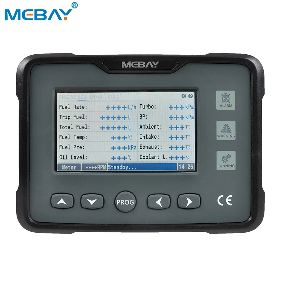 Mebay Truck Engine Parameter Monitor Gauge LED Display GM70CH