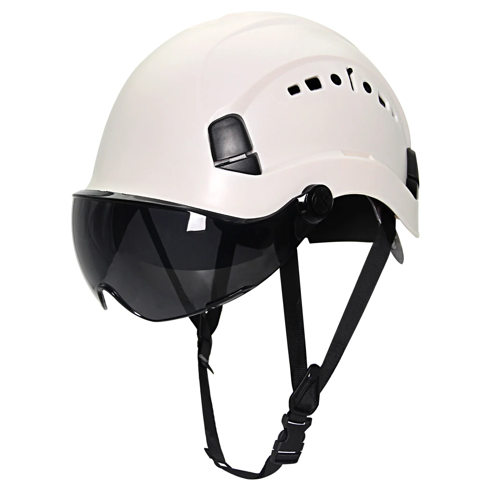 

CE Construction Safety Helmet with Visor Breathable Lightweight ABS Hard Hat Outdoor Working Cap Industry Rescue Head Protection