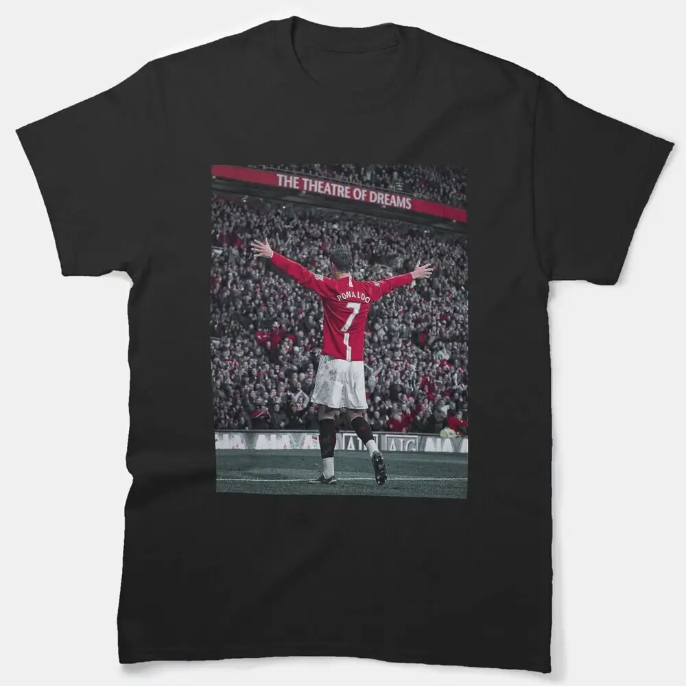 Cristiano Ronaldo-Camiseta unisex de manga curta, 100% algodão, Gráfica Anime Clássica, retro, alta qualidade