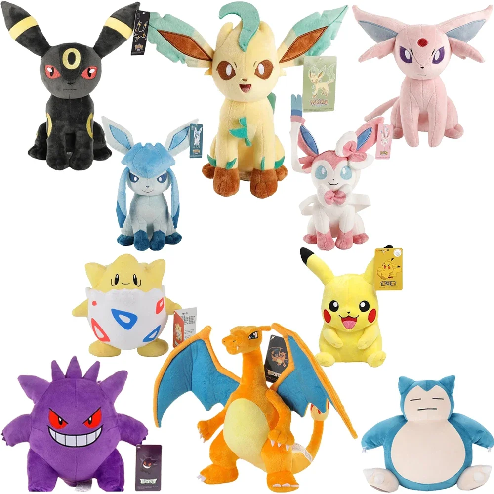 

Original Pokemon Plush Toy Squirtle Charmander Squirtle Togepi Gengar Eevee Snorlax Cubone Pikachu Plush Toys for Kids Gift