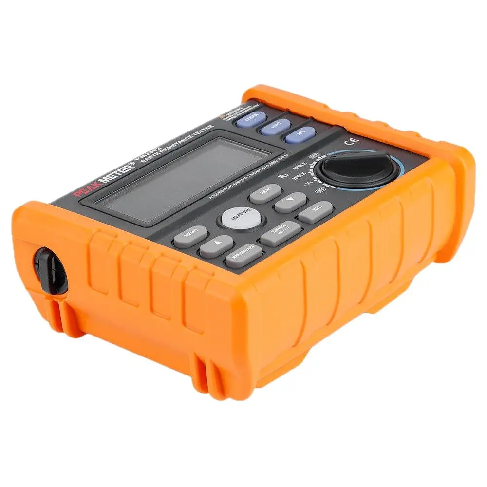 เครื่องทดสอบความต้านทานดินแบบดิจิตอล PM2302เครื่องวัดความต้านทานดิน0โอห์ม-4000โอห์ม