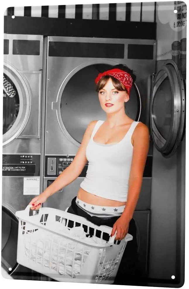 С 2004 Оловянная вывеска Jorgensen фотография фото изображения Модель Корзина для стирки белья 20x30 см большое металлическое украшение для стен