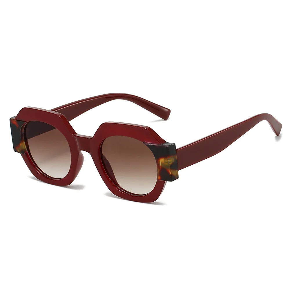 

Unisex Hexagonal Sunglasses Luxury Designer Retro Punk Eyewear Trendy Hip Hop UV400 Glasses For Outdoor Driving Fashion