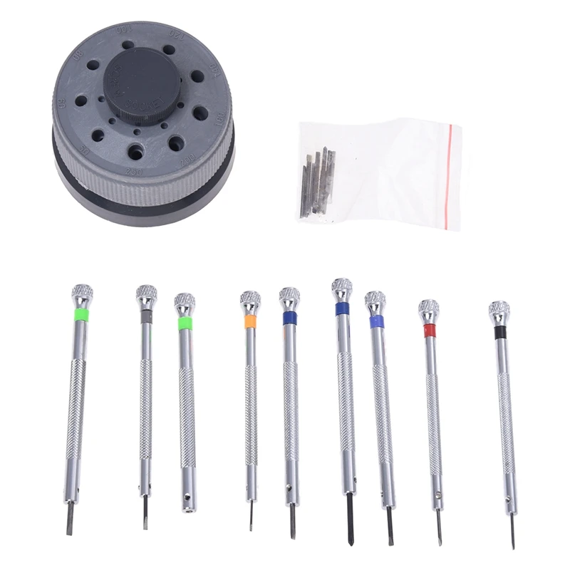 kit with 9 screwdrivers 9 Lame Reserve Base for Watches Watchmaker Tools