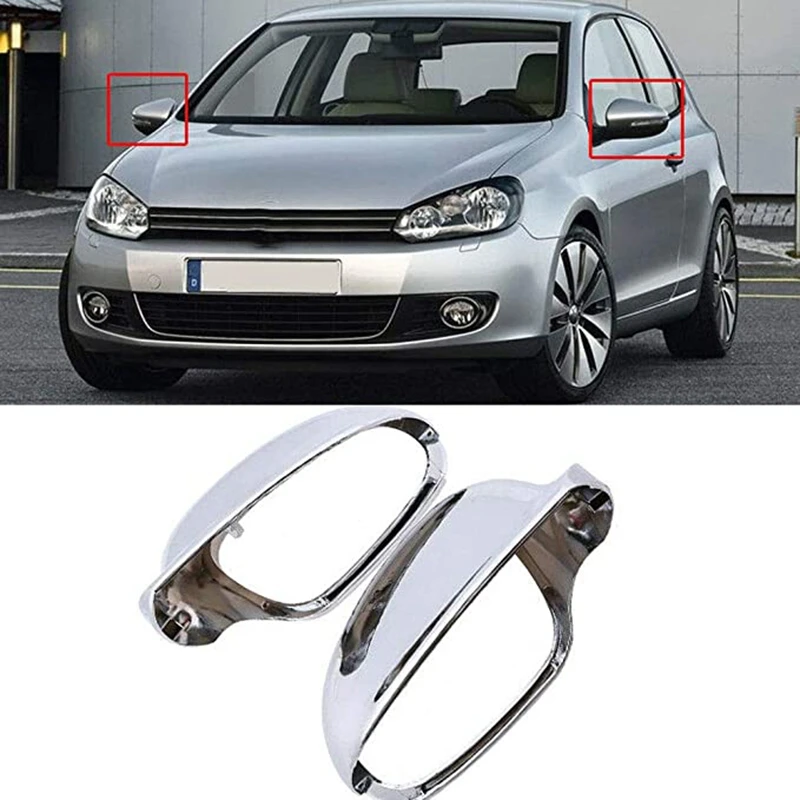 

For Golf MK5 - Passat B6 Jetta MK5 Chrome Side Wing Mirror Covers