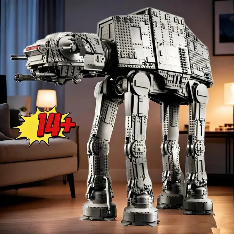 

Star Battle Empire Hoth Large ATAT 75313 Snowtrooper Army Assault Motorized Walker Building Blocks Model Christmas Gifts