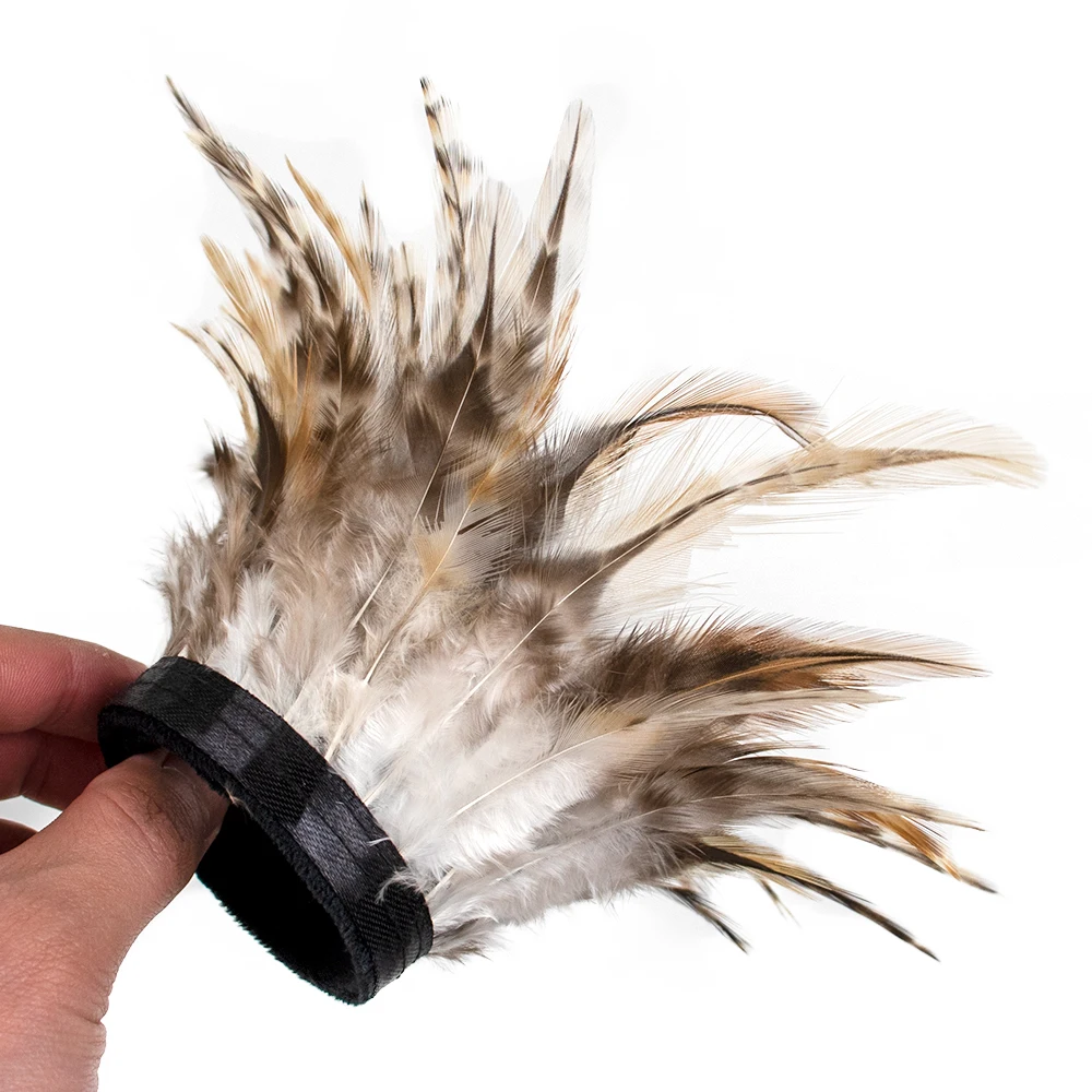 1pcs Real Pheasant Feathers Bracelet Carnival Costume Cuff Sewing Accessories High quality Trims Cuffs Anklet Plume Decorative