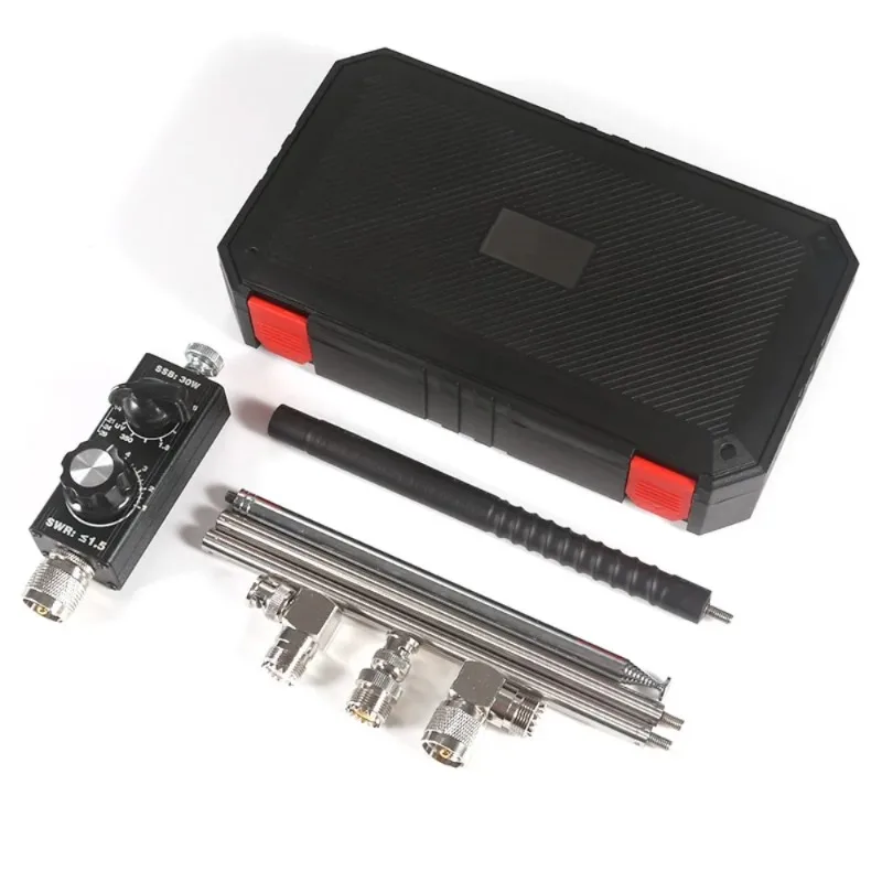 Small Whip 30W QRP QRGP Shortwave HF Antenna 3.5MHz-30MHz Tuned for MCHF Yaesu FT-817 8188 891 703 705 K1 K3 USDX