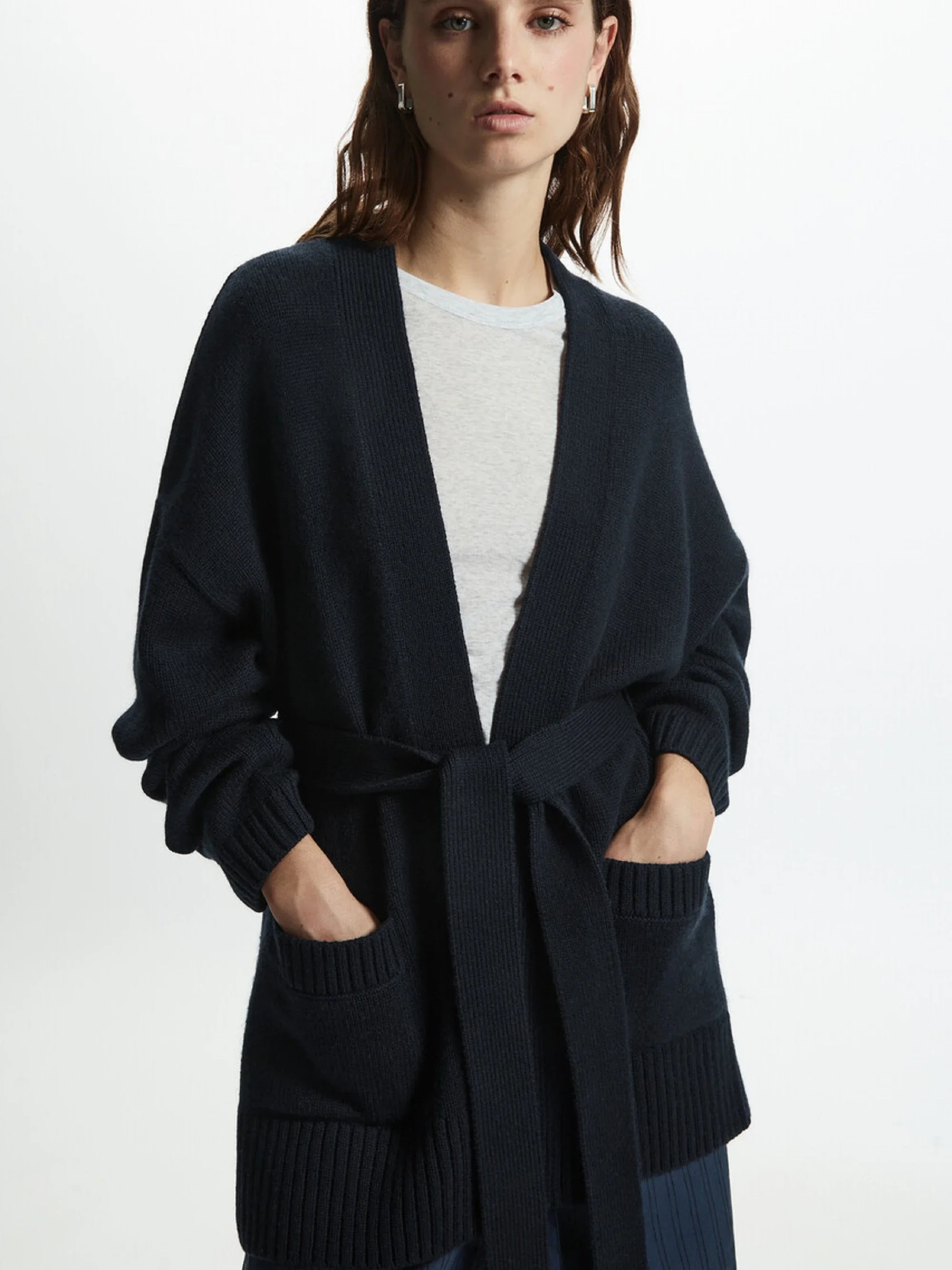 

XIMIAN APPAREL 2026 YAZHIMEI cos mod spring new style of Women's casual wool blend waffle check lace-up cardigan