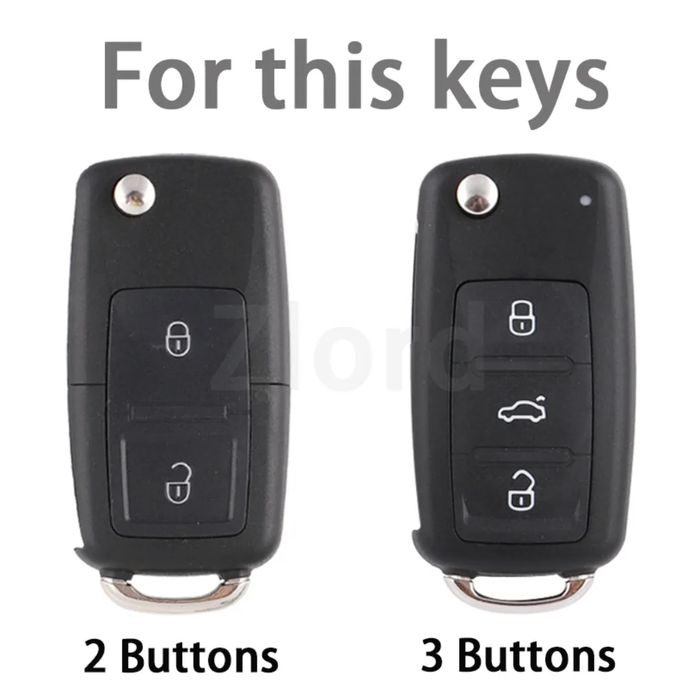 Remote Key Fob Case Cover For VW Golf Polo Bora Beetle Tiguan for SKODA Fabia Superb for SEAT Leon Toledo Altea Ibiza