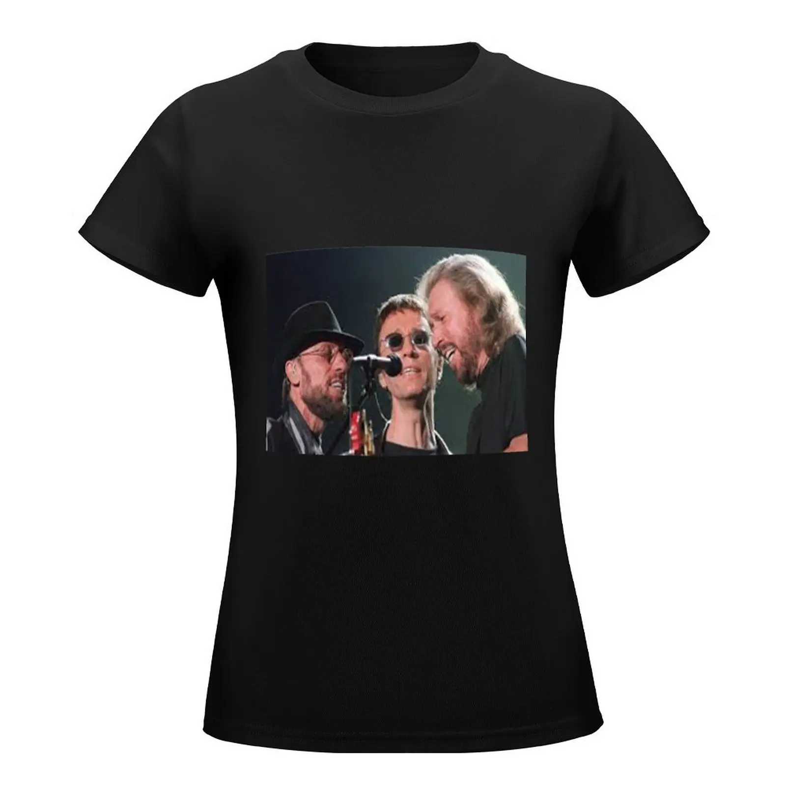 Bee Gees Big Head T-Shirt summer top anime Short sleeve tee tops for Women