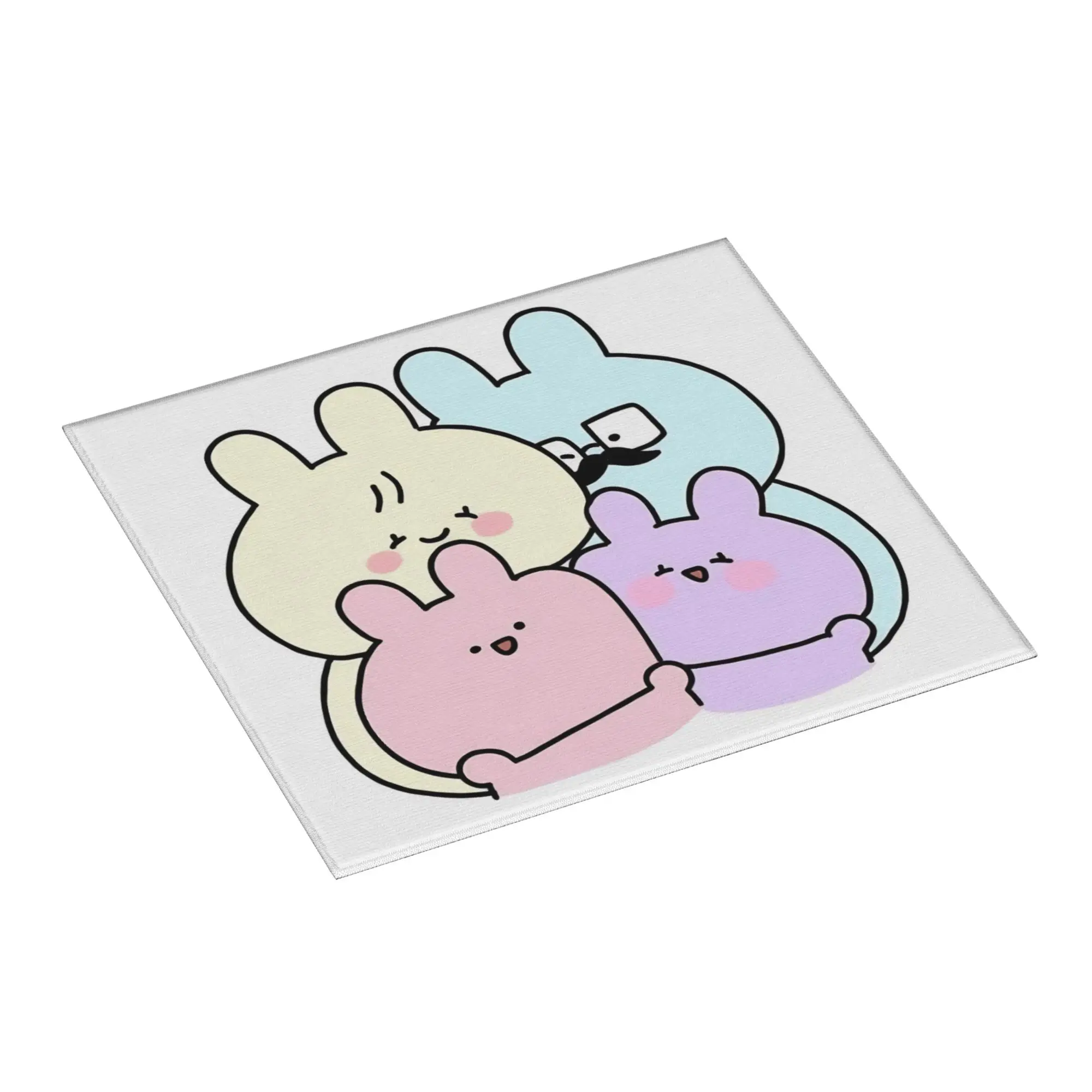 Asamimichaan Anime Cartoons Asamimi Non‑Slip Waterproof Absorbent Barware Tableware Oil Proof Reusable Drying Mat For Kitchen