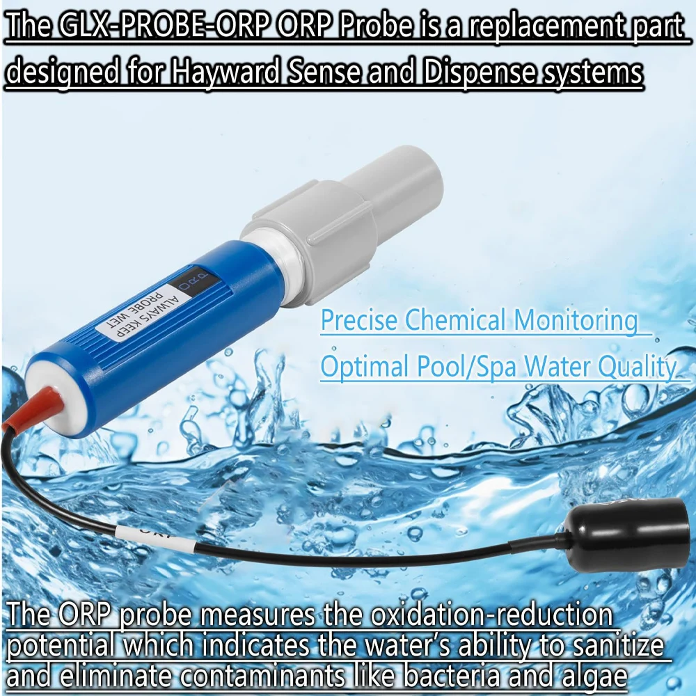 GLX-PROBE-ORP ORP Probe for Hayward Sense and Dispense & Salt Chlorine Generators ，Replaces 2807-49, GLXPROBEORP, GLD-451-1023