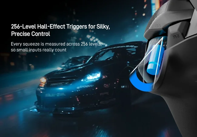 FLYDIGI VADER 5S Kabelgebundener Controller FORCEFLEX Einstellbare Spannungs-Joysticks, Hall-Effekt-Trigger für XBOX Series X | S, XBOX One, PC – Detail 21