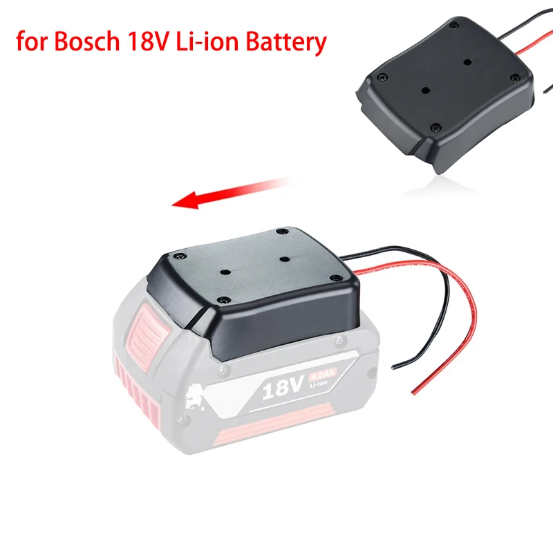 Battery Adapter Converter for Bosch 18v Lithium Battery Base Power Connector DIY Power Wheel Adapter Power Connector with 14AWG