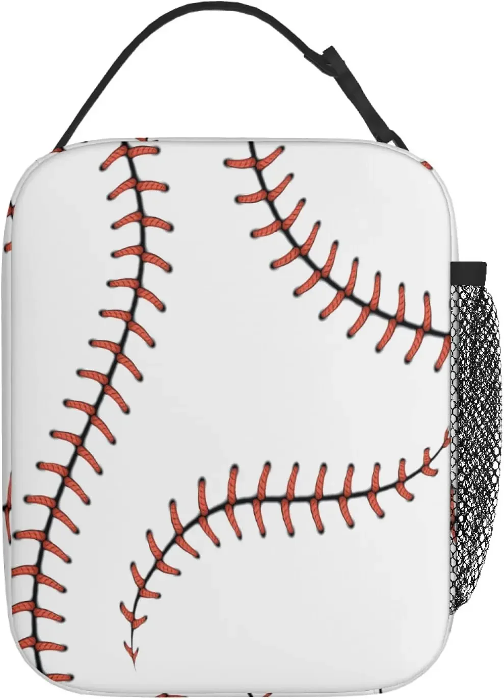 Baseball Lunch Bag for Women Men Insulated Reusable Lunch Box for Work School Picnic Portable Thermal Cooler Bento Tote Bag