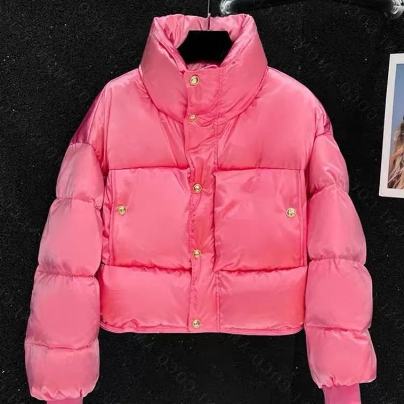 Chaqueta corta cómoda y cálida para invierno, abrigo grueso de pan, moda informal, versión coreana, ropa de mujer, 2025