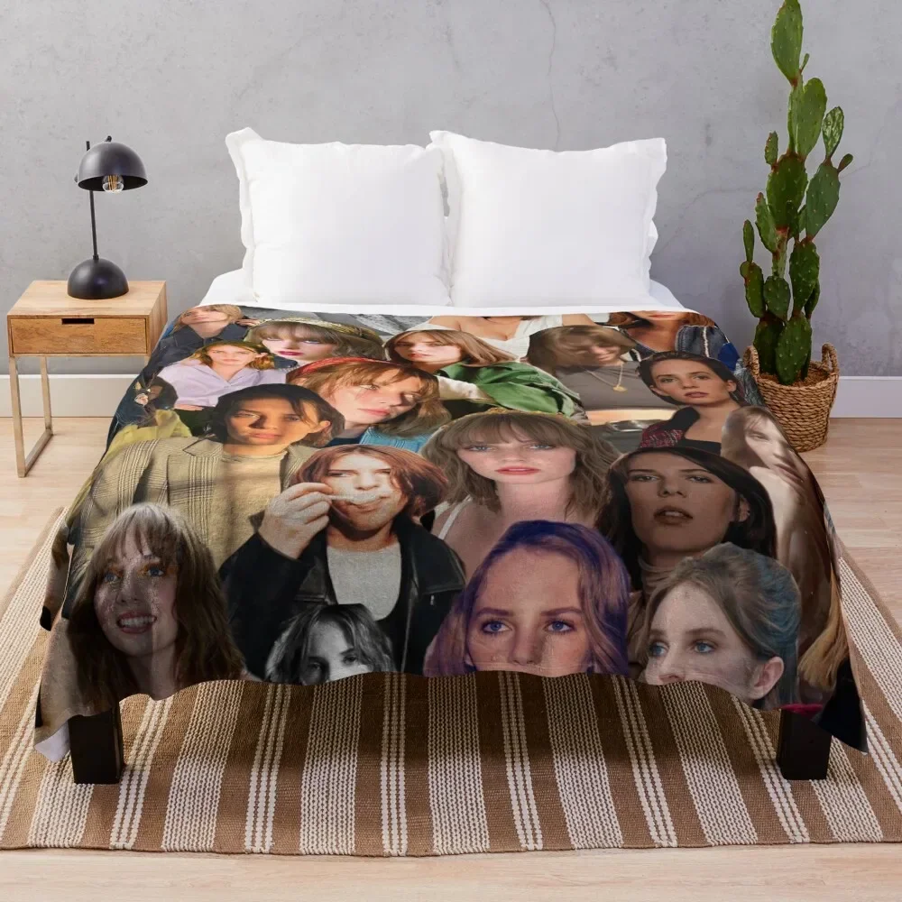 

Maya Hawke Collage Throw Blanket All Season Soft Lightweight Blanket for Home