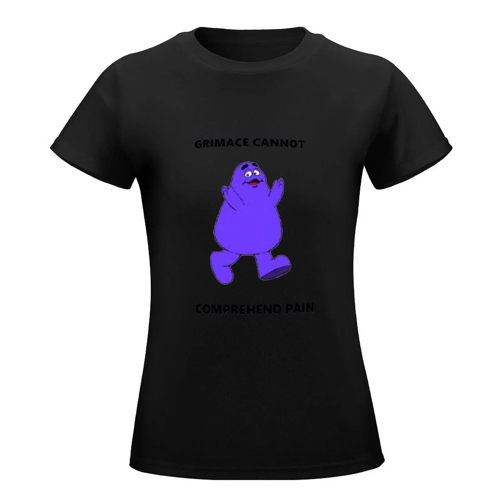 GRIMACE CANNOT COMPREHEND PAIN T-Shirt funny summer top t-shirt dress for Women graphic