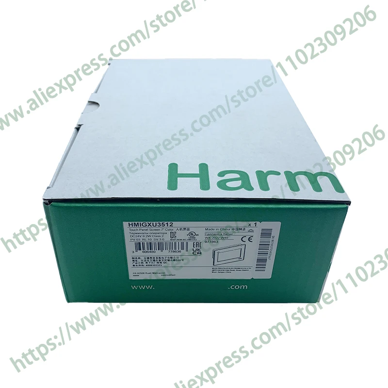 Novo original plc controlador hmigxu3512 touch screen entrega imediata
