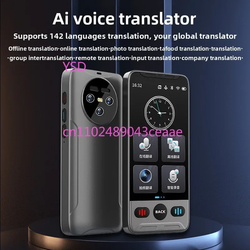 Large-screen intelligent voice translator Multinational translation and photography 142 languages Travel