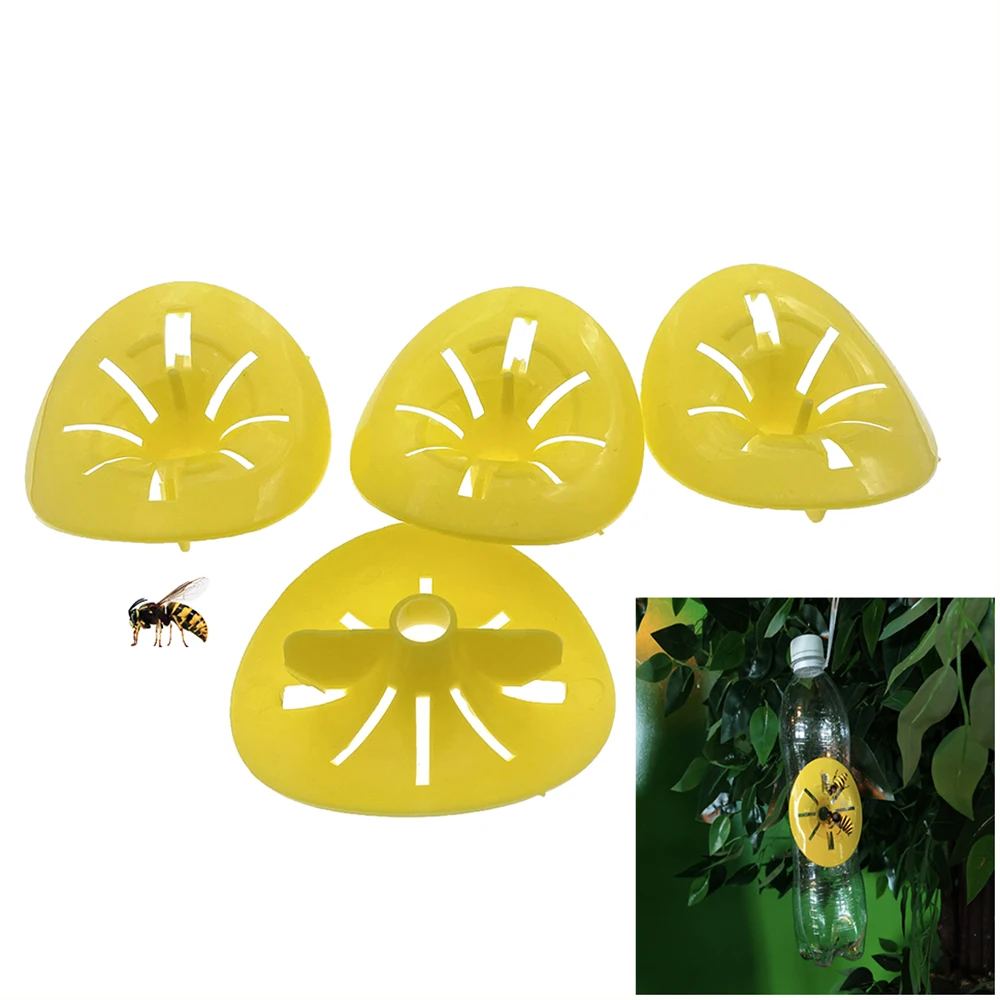 4PCS Plastic Catcher Trap Hornet Flower Control Pest Bait Bee Beekeeping Tools