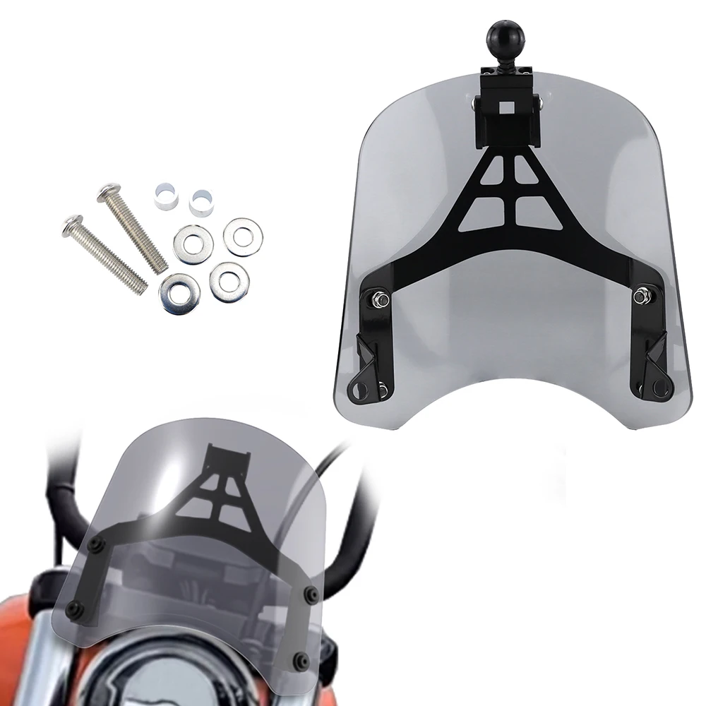 

Windshield Deflector Shield GPS Navigation Bracket For Harley Davidson Softail Street Bob FXBB/ 114 FXBBS Motorcycle Windscreen