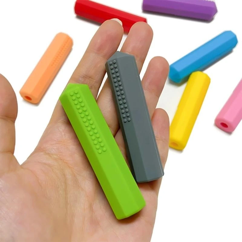 Soft Baby Teething Relief Pencil Toppers Chew Toy Sensory Chew Design For Infants And School Children 15UB