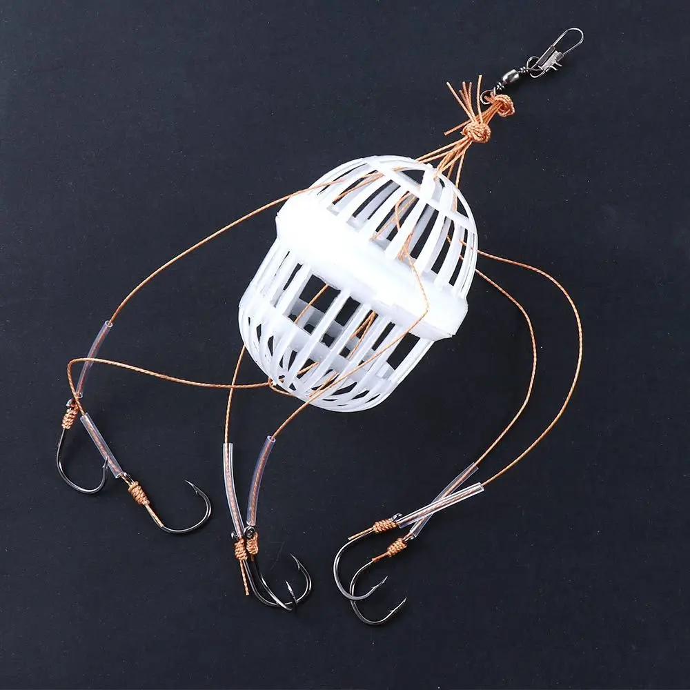 

Sea Box Hook Plastics Carp Spherical Basket Feeder Holder Explosion Hooks Fishing Hooks Explosion Baits Cage Bait Feeder Cage
