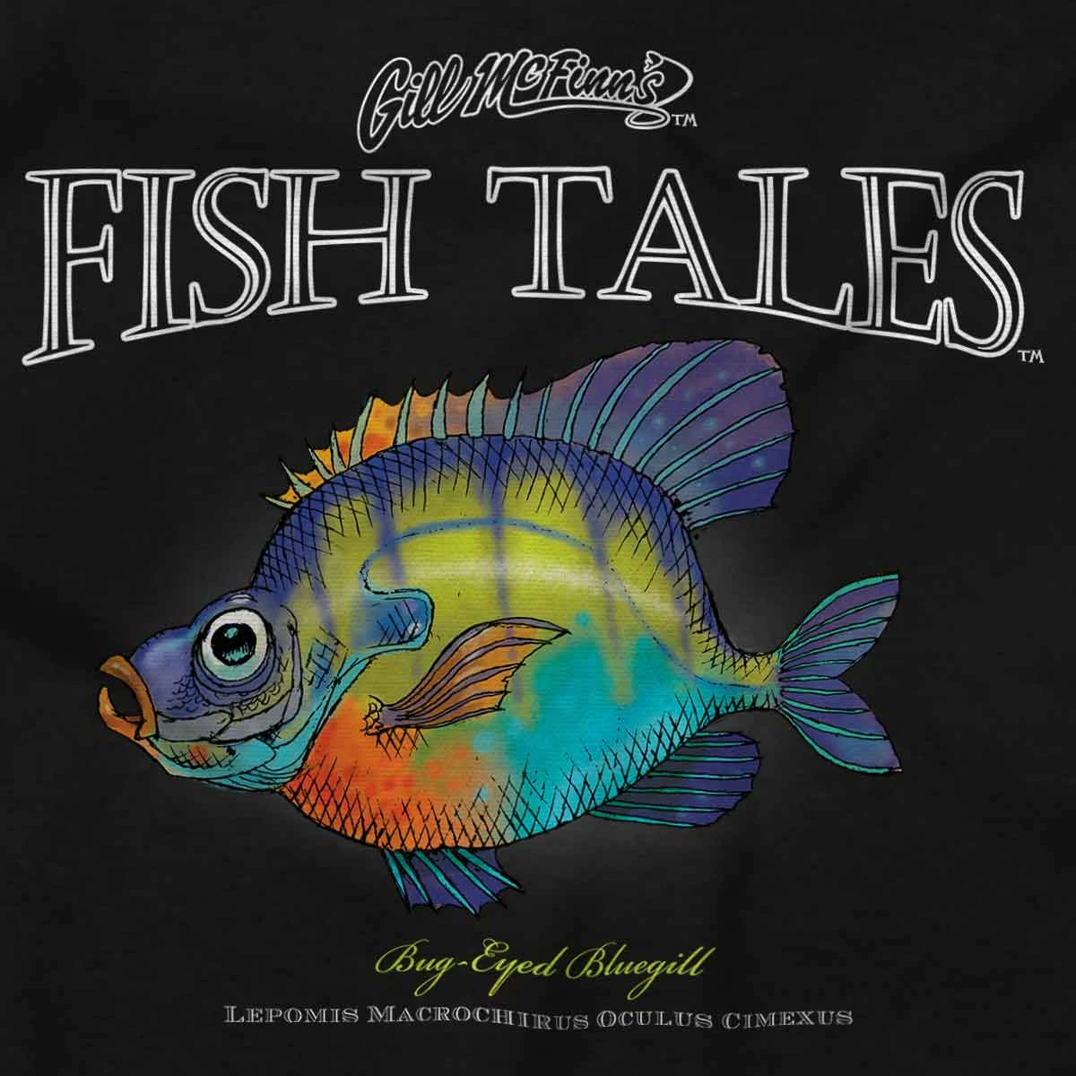 Bug-Eyed Bluegill Fish Cool Fisherman Angler Gift T-Shirt Short Sleeve Casual 100% Cotton O-Neck Summer Mens T-shirt Size S-3XL