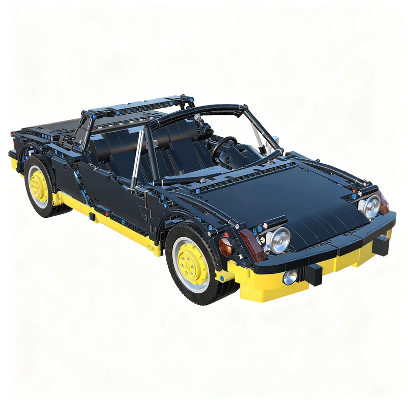 2702pcs MOC Technical P0RSCHE 914 Can Am - Bumblebee Model Building Blocks Construction Craft 3D Education Birthday Assemble