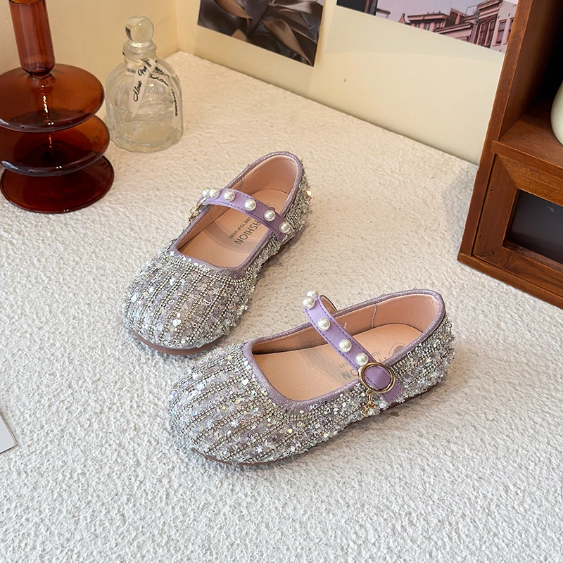 

Элегантные туфли Мэри Джейн для девочек, вечерние свадебные блестящие детские кожаные туфли для принцессы, повседневные милые детские блестящие модельные туфли