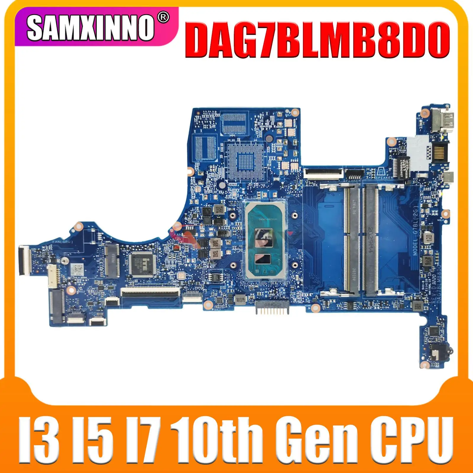 

Для HP 15T-CS 15-CS материнская плата DAG7BLMB8D0 i5 i7 10-го поколения MX250 2G L76585-601 L67284-601 L67283-601 материнская плата Pavilion