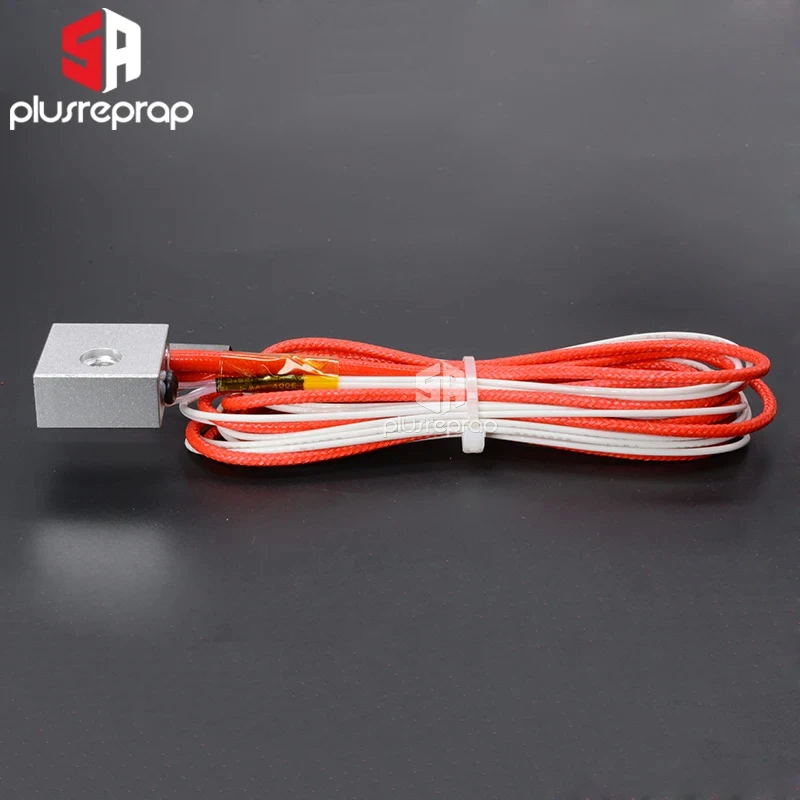 MK8 Extrusion V5 J-head Hotend Heating Aluminum Block 20x20x10mm with Thermistor  Ceramic Heater 12V 24V 40W for 3D Printer Part