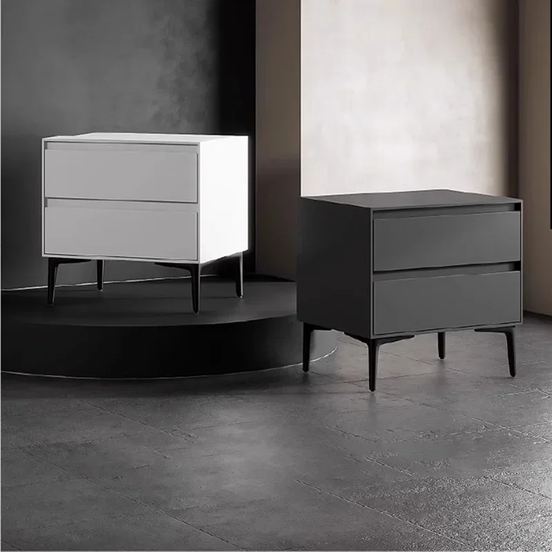 

Nordic Nordic Nightstand Minimalist Bedroom Wood Bedside Storage Nightstands HomeLuxury Mesitas De Noche Hotel Furniture