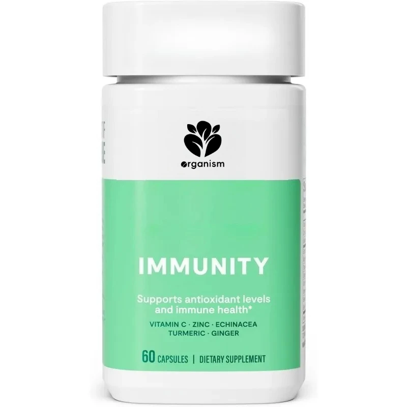 

Purple cone chrysanthemum, elderberry, turmeric, zinc mixture - immune health and antioxidant support, vegan capsules, non GMO