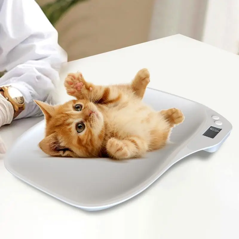 Pet Weight Scale Accurate Weight Scale Small Animal LCD Scale Pet Scale with Height Tray Electronic Scale for Home Pet Shelter