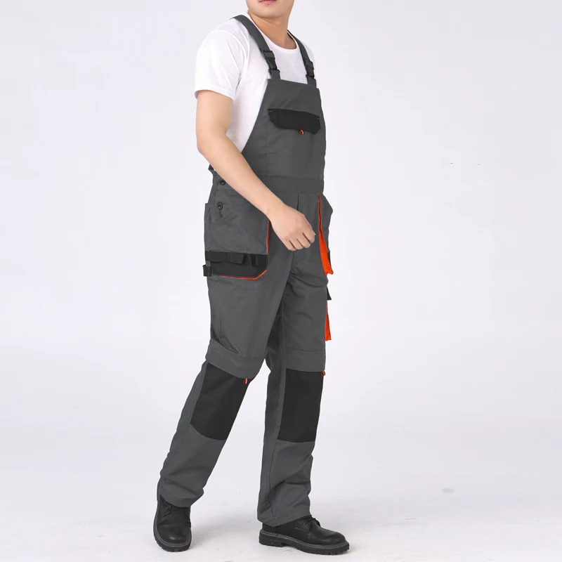 Work Overalls Mens Jumpsuit Cargo Work Pants Multi Pockets Functional Overalls Men Workwear