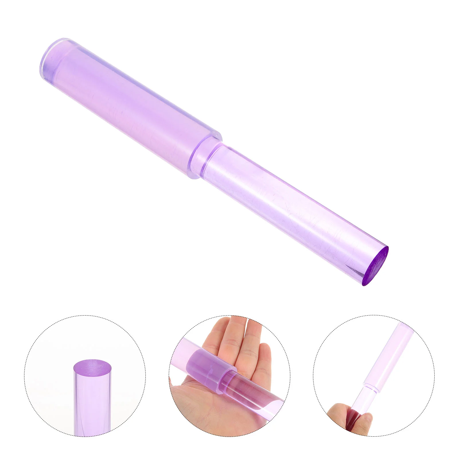 Crystal Singing Mallet Acrylic Striker Rod Color Multi Functional Music Accessory Sound Bowl Sticks Rubber Tip Crystal