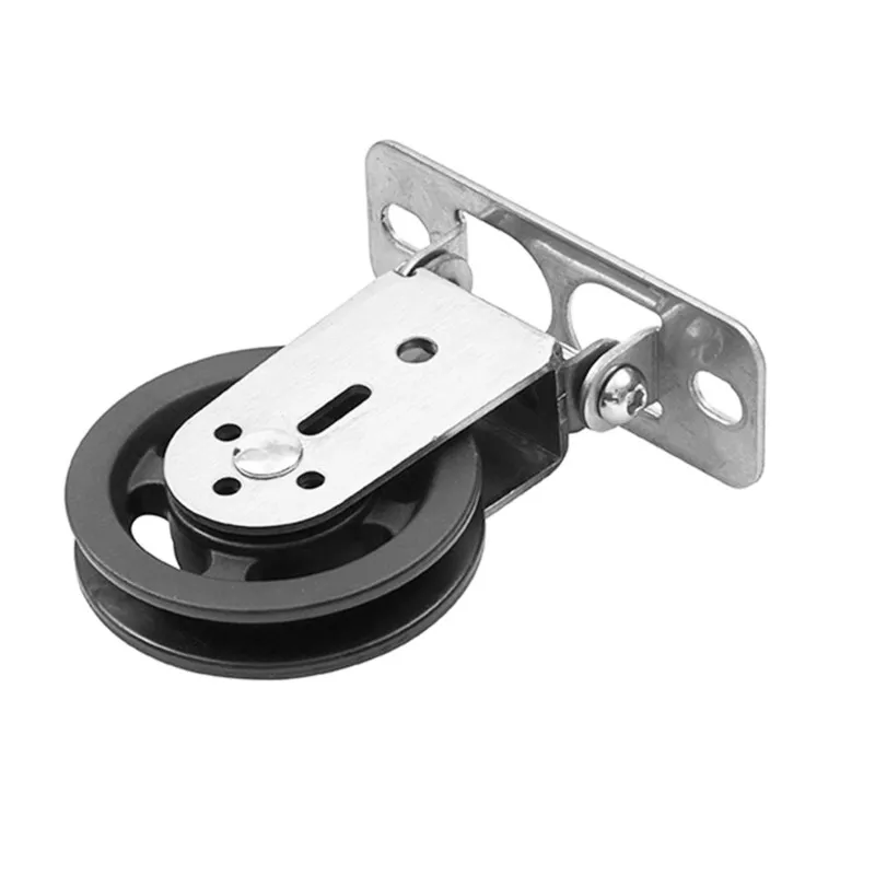 【HAPPY】Bodybuilding Pulley Rotating Silent Pulley Wall Mount Home Gym Lat Lift Cable Muscle Pulley Mute Swivel Bearing Wheel