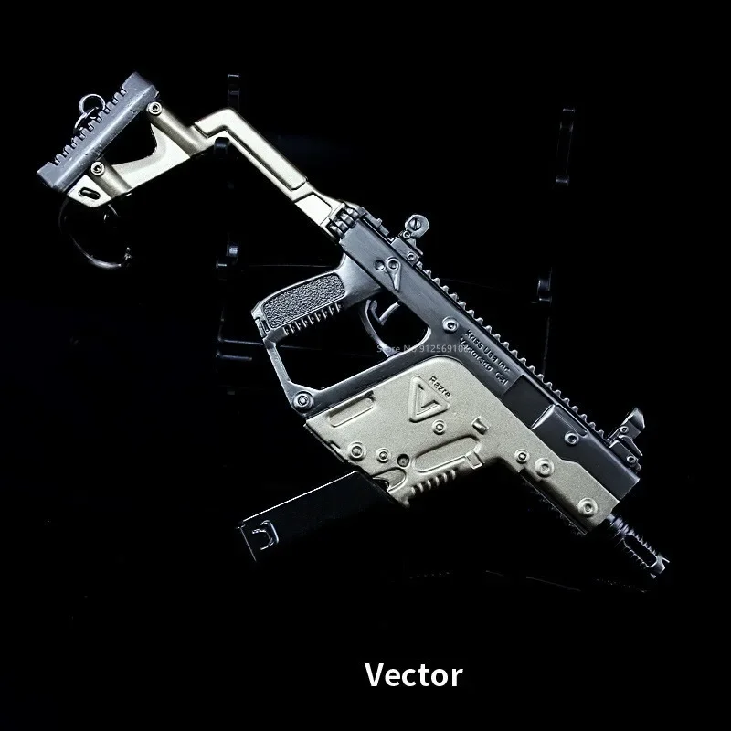 1:3 metalowy wektor pistolet zabawkowy miniaturowy Model 14.5CM 2022 nowy wysokiej jakości pistolet brelok rękodzieło wisiorek prezenty urodzinowe